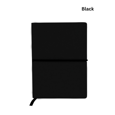 4(1) BSGIFTS Soft PU Cover Notebook with Elastic Strap - 9.5(L) x 1.2(W) x 13.5 cm(H)