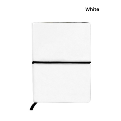 4(2) BSGIFTS Soft PU Cover Notebook with Elastic Strap - 9.5(L) x 1.2(W) x 13.5 cm(H)