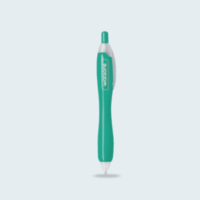 1 BSGIFTS Ergonomic Plastic Ball Pen