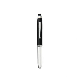 2 BSGIFTS Aluminium + ABS Stylus with LED Light Ball Pen