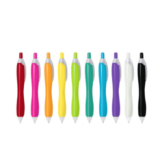 2 BSGIFTS Ergonomic Plastic Ball Pen