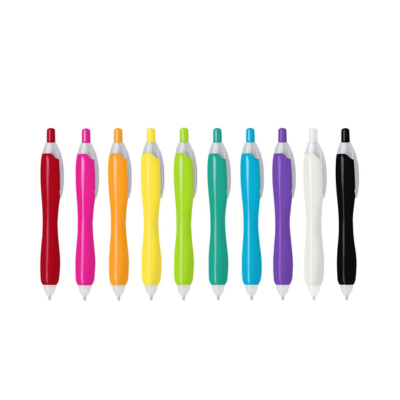 2 BSGIFTS Ergonomic Plastic Ball Pen