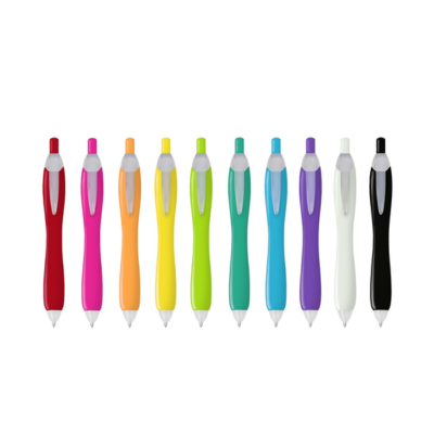 3(1) BSGIFTS Ergonomic Plastic Ball Pen