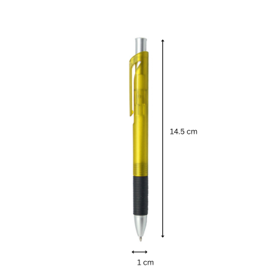 3(2) BSGIFTS Plastic Transparent Frosted Ball Pen