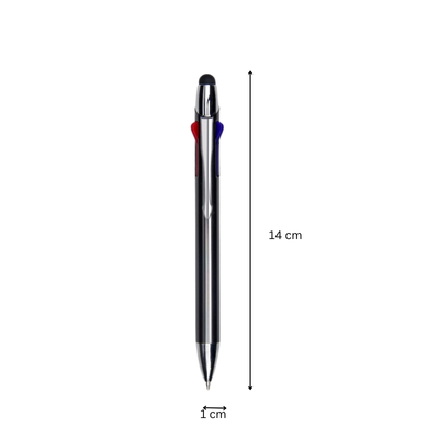 3(4) BSGIFTS Aluminium Multicolour Pen with Stylus