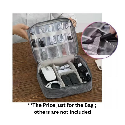 3(1) BSGIFTS Gadget Travel Organizer Storage Bag – Large