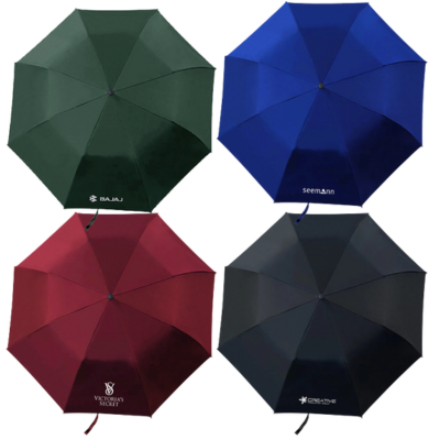 2 BSGIFTS Auto-Open Black Coated Umbrella -27 inches