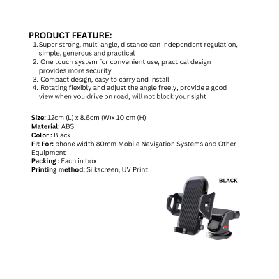 5 BSGIFTS 360 Degree Rotating ABS Car Phone Holder