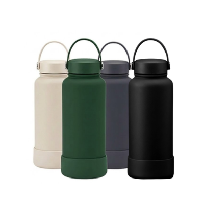2 BSGIFTS Double Wall Leak Proof Stainless Steel Thermos Flask 1000ml