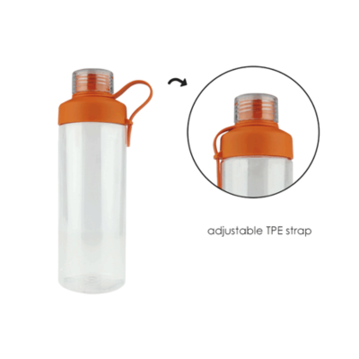 3(1) BSGIFTS Tritan BPA Free Bottle 750ml with Adjustable Strap - 25 (H) x 7.2 cm (D)