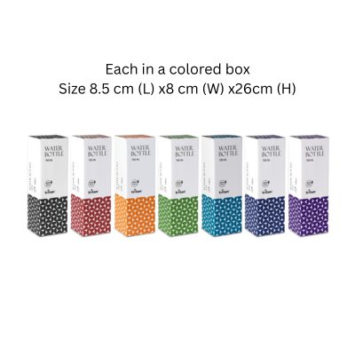 3(2) BSGIFTS Tritan BPA Free Bottle 750ml with Adjustable Strap - 25 (H) x 7.2 cm (D)