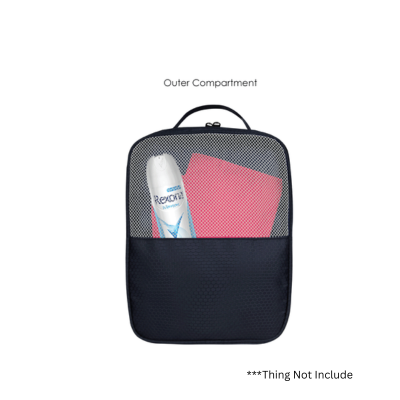 3(4) BSGIFTS Double Layers Triple Tiers Polyester Shoe Bag