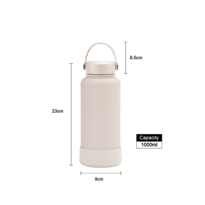 3(4) BSGIFTS Double Wall Leak Proof Stainless Steel Thermos Flask 1000ml