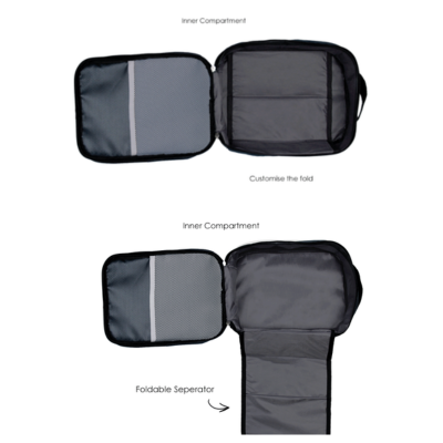 3(5) BSGIFTS Double Layers Triple Tiers Polyester Shoe Bag