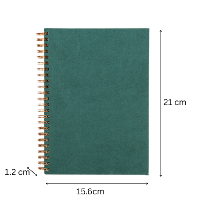 3(6) BSGIFTS A5 Copper Binding Wire O Thick Notebook - 15.6(L) x 1.2(W) x 21cm(H)