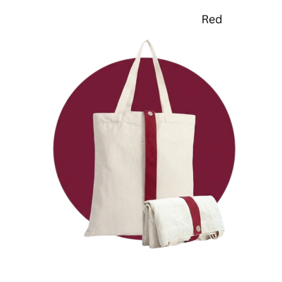 4(3) BSGIFTS Foldable Canvas Bag with color strap 8oz – 34×40