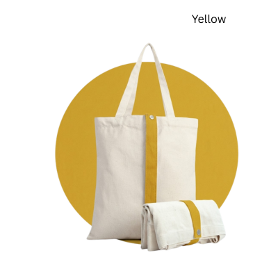 4(4) BSGIFTS Foldable Canvas Bag with color strap 8oz – 34×40