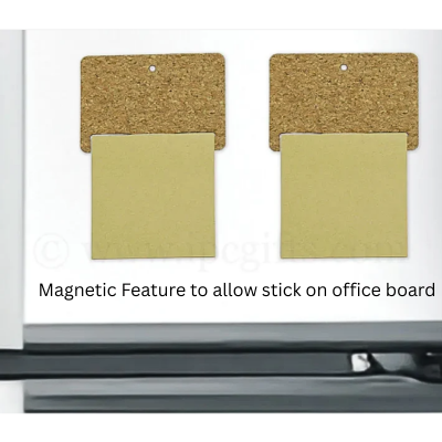 3(1) Cork Magnetic Sticky Memo Pad 50 Sheets