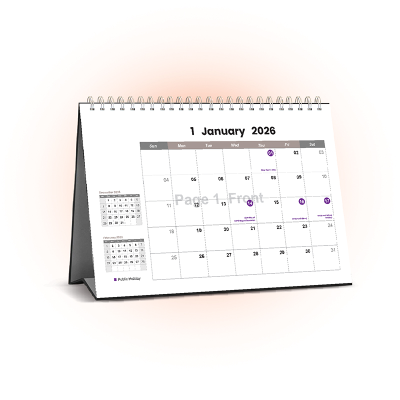 Desktop Calender Landscape-Corporate-Date