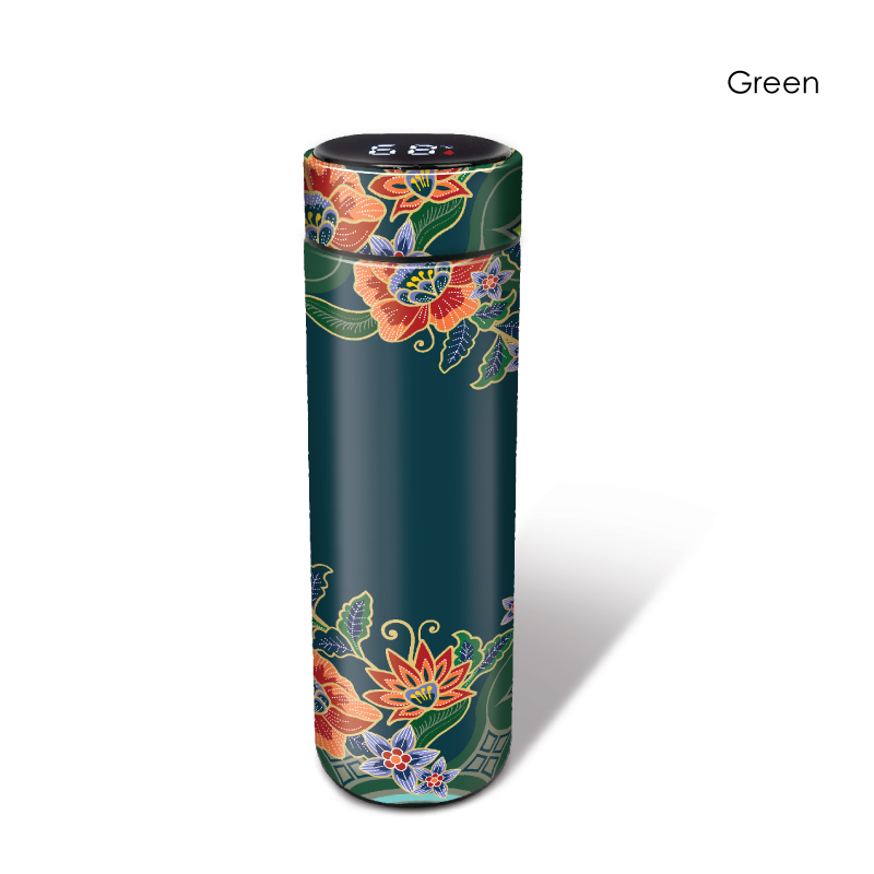 07009_Peranakan-Petals_LED-Flask_H225mm-x-D65mm_Green