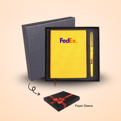 1 BSGIFTS Gift Set 2 in 1- Classic Writing Duo (Metal Pen, Notebook)