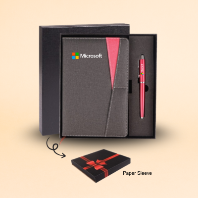 1 BSGIFTS Gift Set 2 in 1- Executive Writing Set Gift Set (Metal Pen, Notebook)