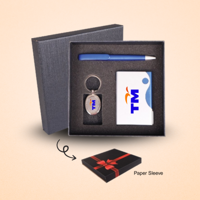 1 BSGIFTS Gift Set 3 in 1- Prime Collection Gift Set (Plastic Pen, Name Card Holder, Keychain)