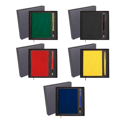 2 BSGIFTS Gift Set 2 in 1- Classic Writing Duo (Metal Pen, Notebook)