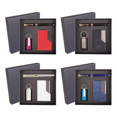 2 BSGIFTS Gift Set 3 in 1- Legacy Collection Gift Set (Metal Pen, Keychain, Name Card Holder)