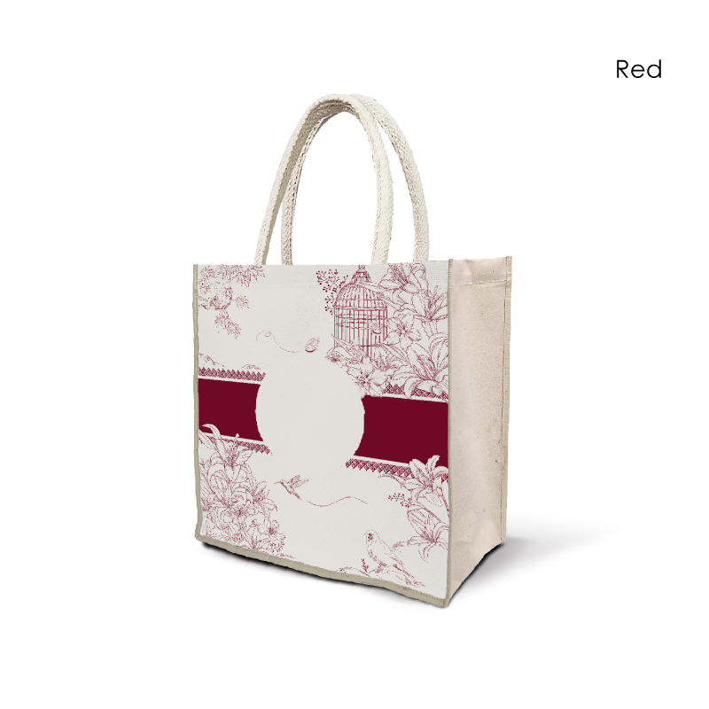 25045_SG_Laminated Canvas Bag_H22cm x L20.5cm x D10.5cm_Red1
