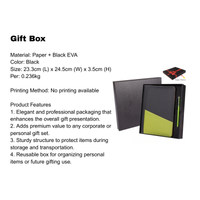 3(1) BSGIFTS Gift Set 2 in 1- Essential Notes Gift Set (Organizer, Metal Pen)