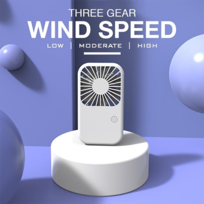 3(2) BSGIFTS Foldable Portable Mini Fan 3 Speed Gear 180° Vertical Rotating