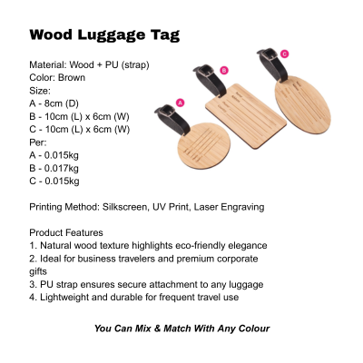 3(2) BSGIFTS Gift Set 2 in 1- Green Journey Gift Set (Metal Pen, Luggage Tag)