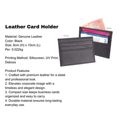 3(2) BSGIFTS Gift Set 2 in 1- Professional Essentials Gift Set (Leather Card Holder, Metal Pen)