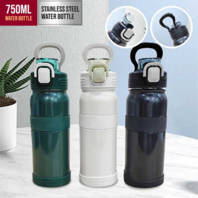 3(2) BSGIFTS Stainless Steel 304 Vacuum Thermos Flask 750ml