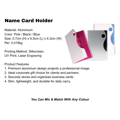 3(4) BSGIFTS Gift Set 3 in 1- Prime Collection Gift Set (Plastic Pen, Name Card Holder, Keychain)