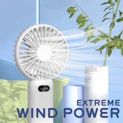 3(6) BSGIFTS Phone Stand Handheld Fan 5 Speed Gear 1200mAh