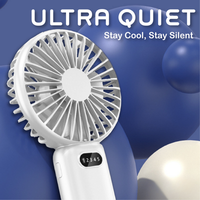 3(7) BSGIFTS Phone Stand Handheld Fan 5 Speed Gear 1200mAh