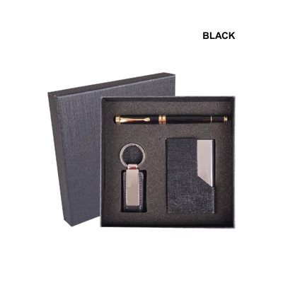 4(1) BSGIFTS Gift Set 3 in 1- Legacy Collection Gift Set (Metal Pen, Keychain, Name Card Holder)
