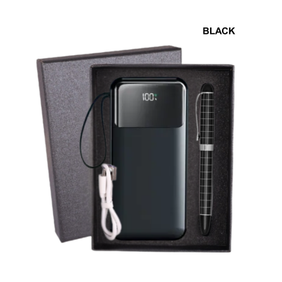 4(2) BSGIFTS Gift Set 2 in 1- Power Duo Gift Set (Power Bank, Metal Pen)