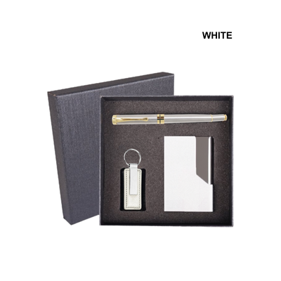 4(2) BSGIFTS Gift Set 3 in 1- Legacy Collection Gift Set (Metal Pen, Keychain, Name Card Holder)