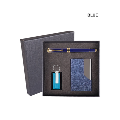4(3) BSGIFTS Gift Set 3 in 1- Legacy Collection Gift Set (Metal Pen, Keychain, Name Card Holder)