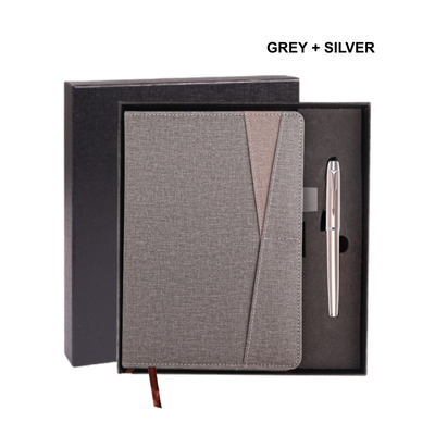 4(3) Gift Set 2 in 1- Executive Writing Set Gift Set (Metal Pen, Notebook)