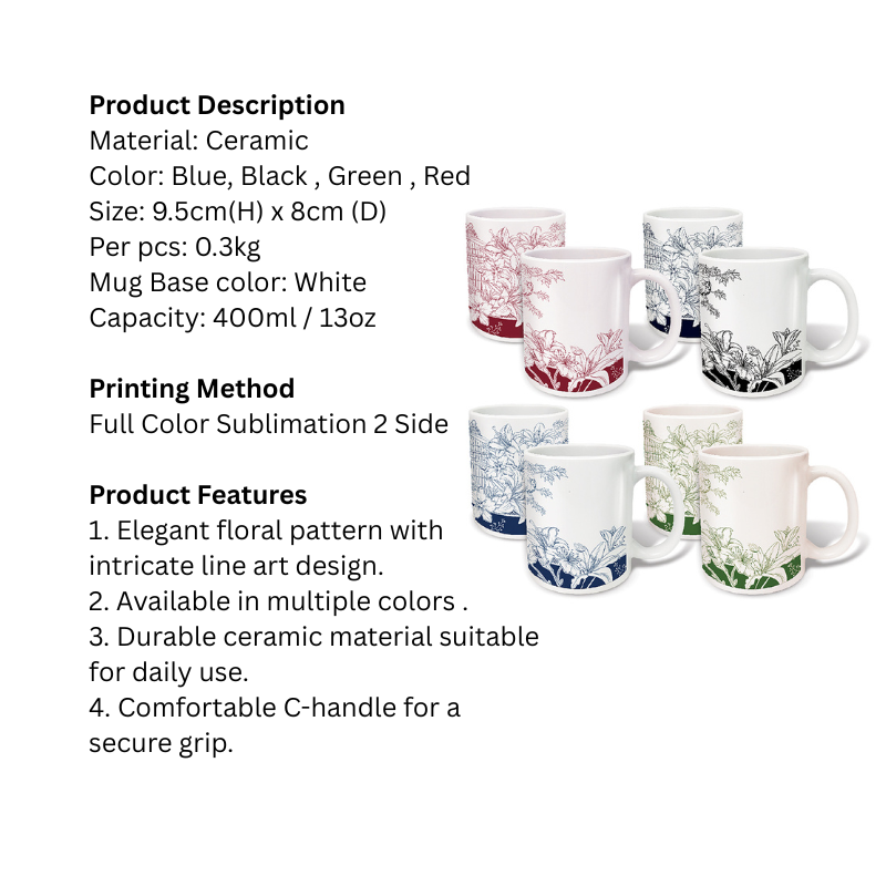 SERENITY GARDEN CERAMIC MUG