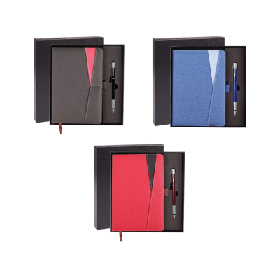 2 BSGIFTS Gift Set 2 in 1-Corporate Journal Gift Set (Metal Pen, Notebook)