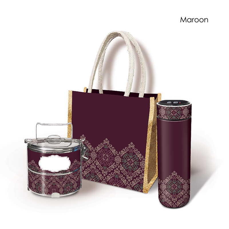 29104_Songket Lestari_3in1 Gift Set_Maroon