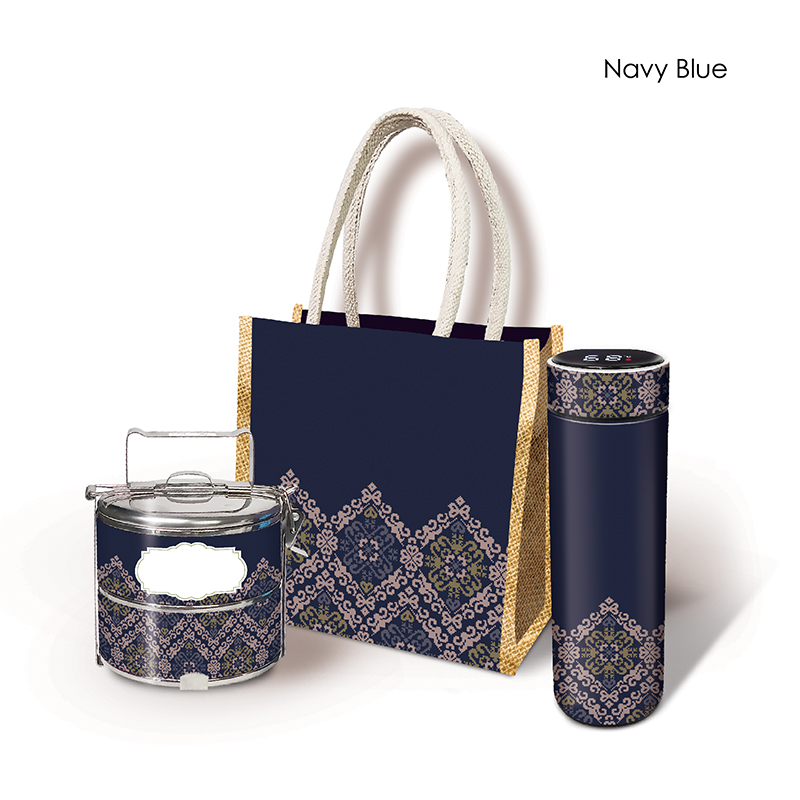 29104_Songket Lestari_3in1 Gift Set_Navy Blue
