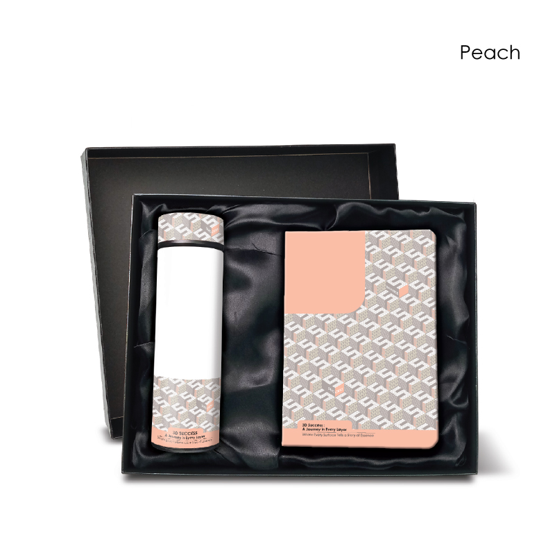 29105_3D-Success-Gift-Set_LED-Flask-n-Notebook_Peach