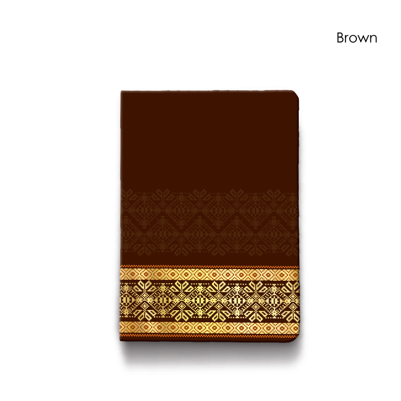 30085_Songket Dirgahayu_A5 Hardcover Notebook_Brown