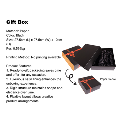 3(1) BSGIFTS Gift Set 2 in 1-Elegance Sip Gift Set (Thermo Flask, Glass Tumbler))